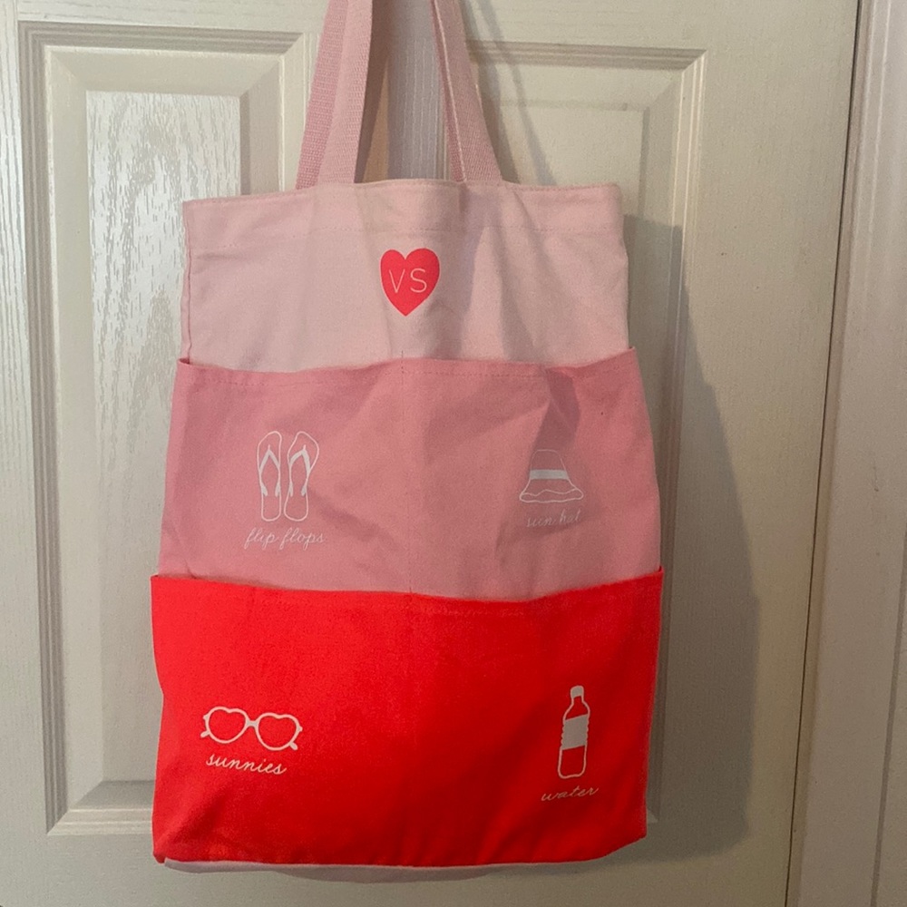 Victoria Secret pool tote with front pockets